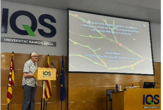 David Attwell speaking on stage