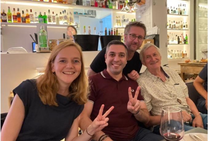 CVDR Group Leaders at dinner in Barcelona