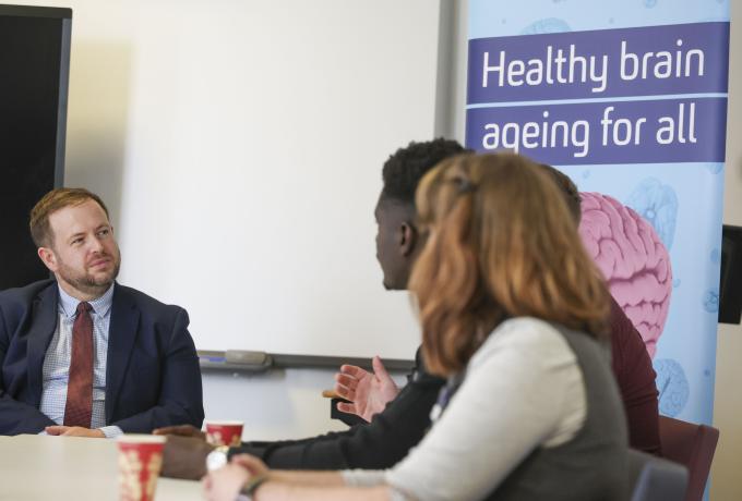 Stephen Doughty MP met with early career researchers to discuss the life science ecosystem in Cardiff and the opportunities of being part of UK DRI