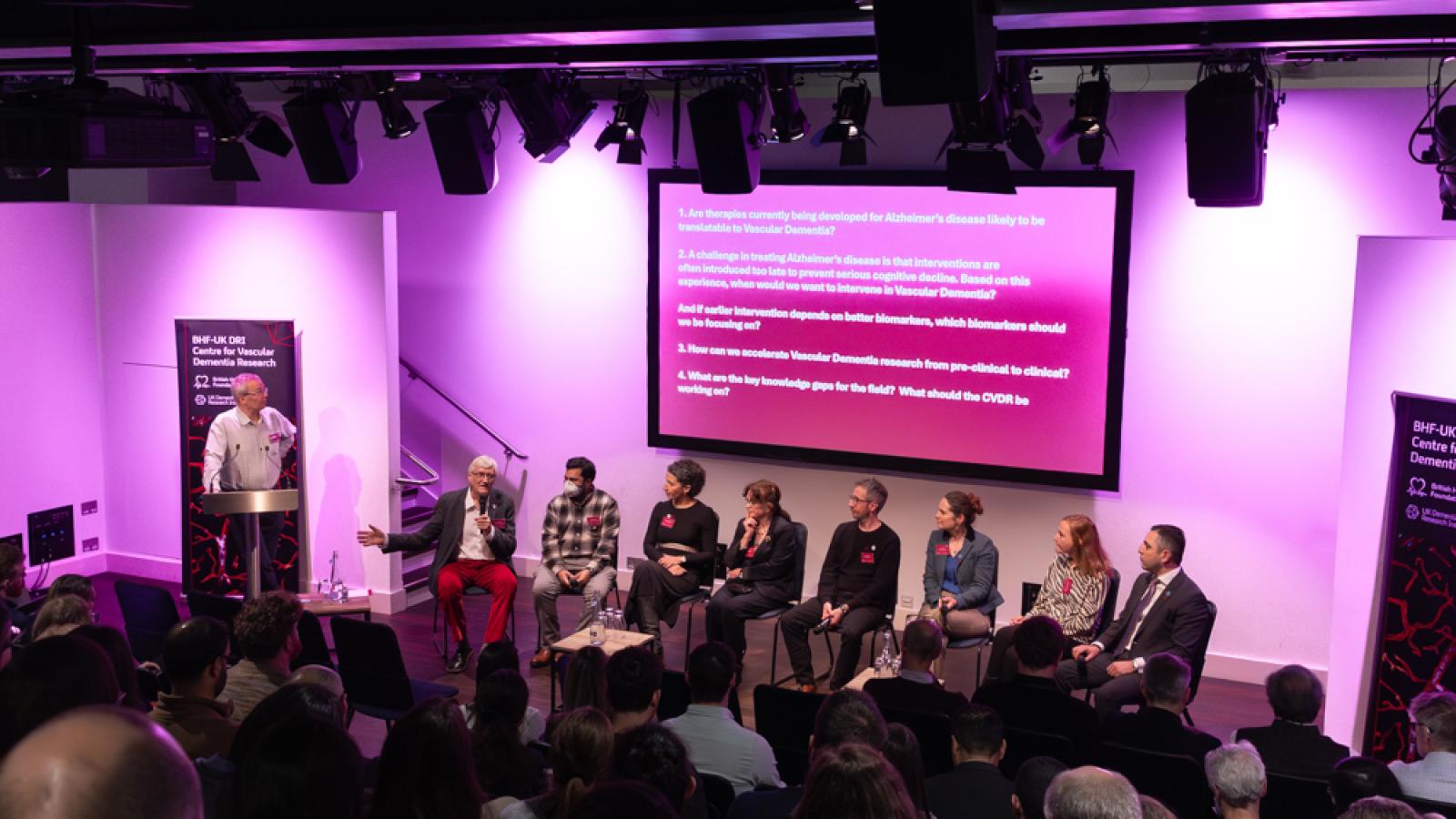 A CVDR panel sitting on stage