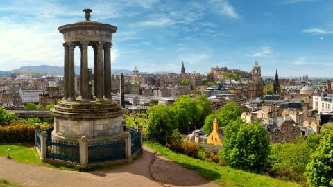 Edinburgh city skyline