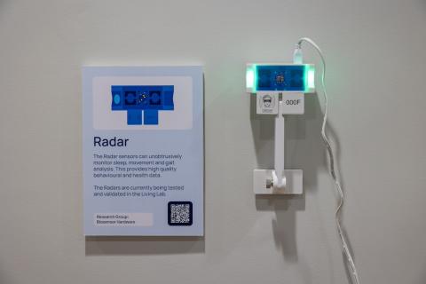 Networked radar for sensing health and activity of people living with dementia. Credit: Constandinou Lab