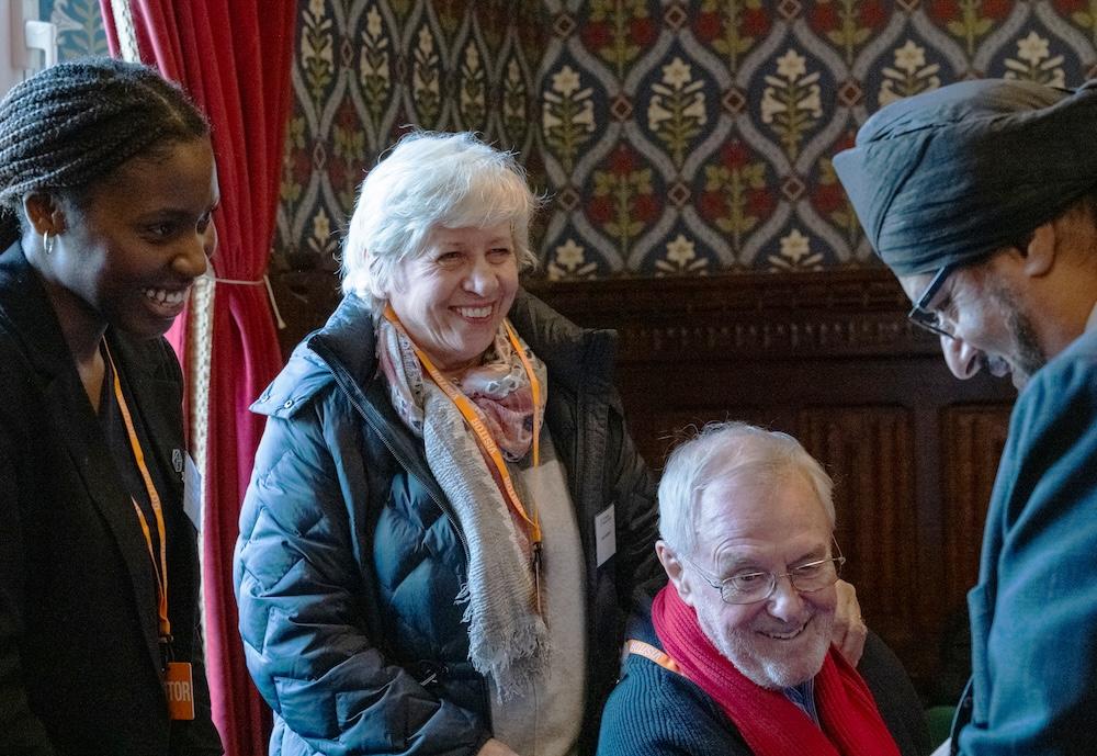A research assistant, a couple with lived experience and an MP chat